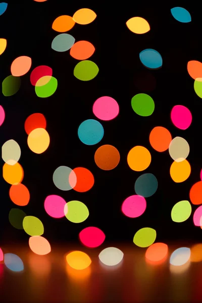 Abstrato colorido desfocado circular facula feriado bokeh — Fotografia de Stock