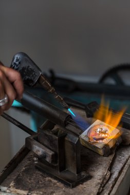 Metal döküm ile lehim lâmbası