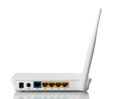 İnterneti beyaz üzerine izole etmek için beyaz yönlendirici