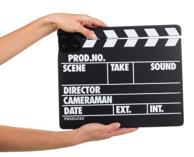 Beyaz harflerle siyah, kadın ellerinde alkış. 