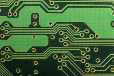 Yeşil tahta baskılı devre kartı Pcb.