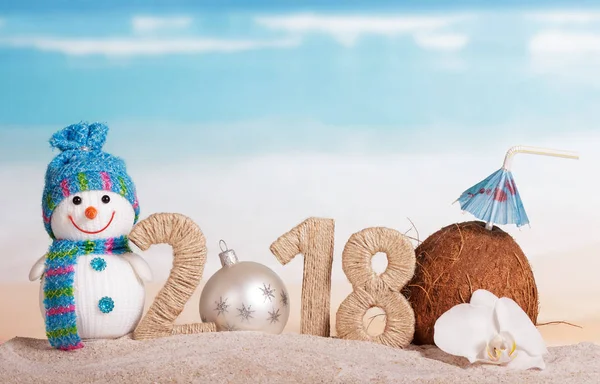Yeni Yıl yazıtları 2018, Noel balosu 0 numara yerine — Stok fotoğraf