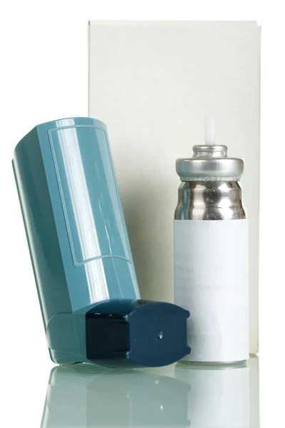 Device for inhalation with a dispenser isolated — 스톡 사진