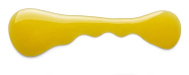 Beyaza izole edilmiş tatlı bal birikintisi