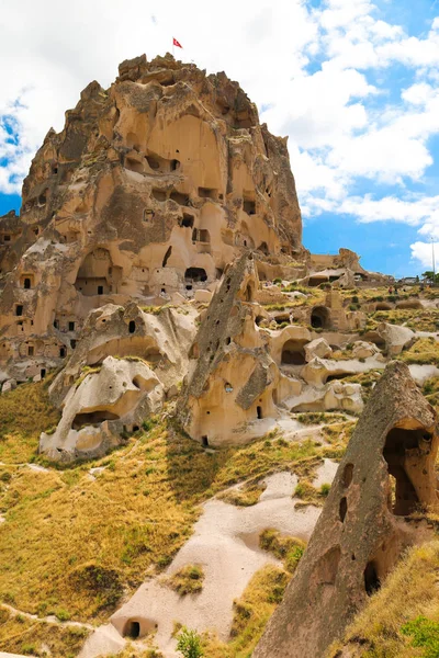 Rock Formations Caves Cappadocia Turkey Mountain Landscape — Stock Photo, Image