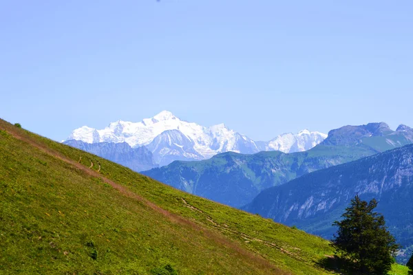 Prachtig Uitzicht Het Franse Alpen Berglandschap — Stockfoto
