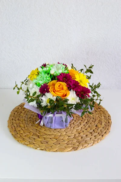 Buquê Flores Bonitas Conceito Verão — Fotografia de Stock
