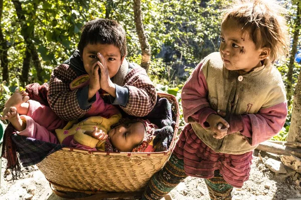 Jagat Nepal Novembre 2016 Questa Foto Stata Scattata Mentre Stavo — Foto Stock