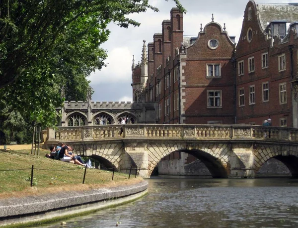 Cambridge Birleşik Krallık Haziran 2010 Cambridge Nehri Köprüsü Ngiltere — Stok fotoğraf