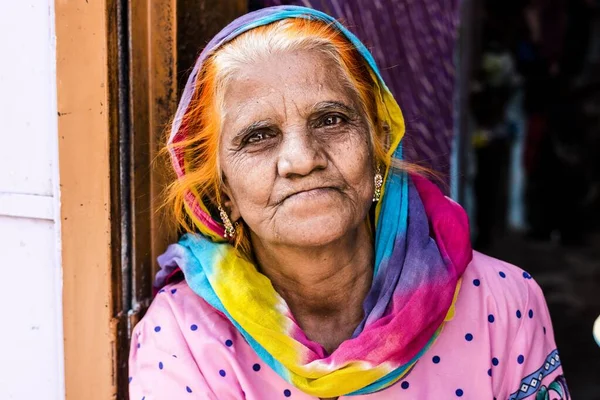 인도의 조드푸르 2016 라자스탄 지역은 놀라운 색깔들로 있습니다 — 스톡 사진