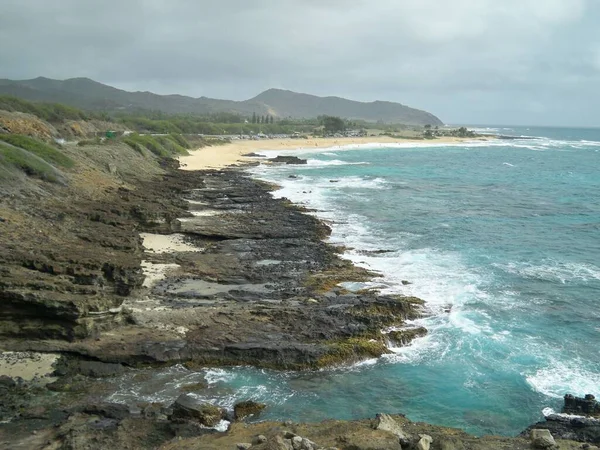 Eine Wunderschöne Landschaft Einer Bergigen Meeresküste Hawaii — Stockfoto