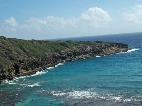 Eine Wunderschöne Landschaft Einer Bergigen Meeresküste Hawaii — Stockfoto