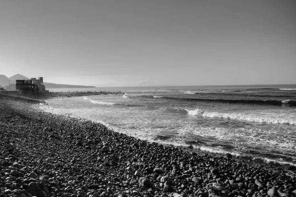 Hermosa imagen en escala de grises de la isla de Gran Canaria —  Fotos de Stock
