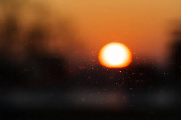 Verwischung des natürlichen Hintergrundes des Sonnenuntergangs - ideal für eine kühle Tapete — Stockfoto