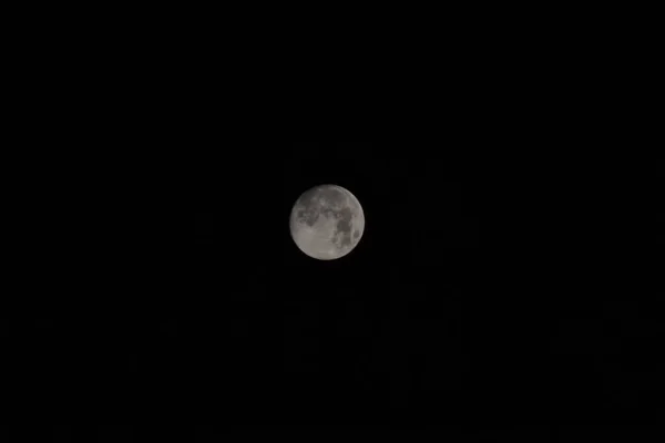 Una Hermosa Toma Luna Cielo Nocturno — Foto de Stock