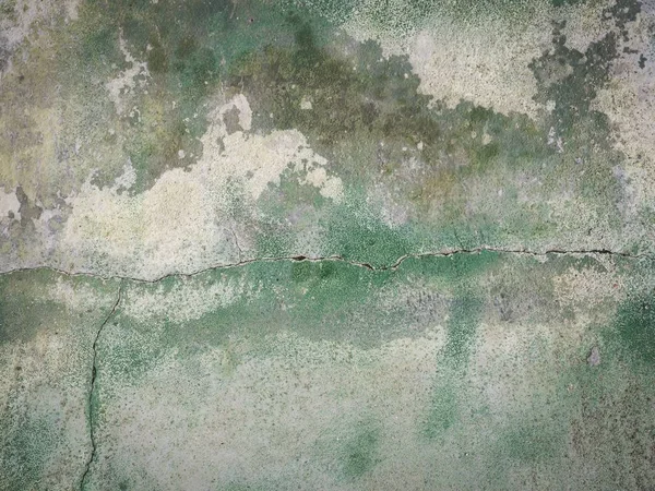 Старая Белая Цементная Стена Зеленой Краской Идеально Подходит Заднего Плана — стоковое фото