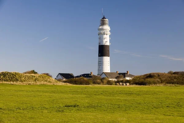 Vacker Bild Fyr Sylt Island Tyskland Molnig Dag — Stockfoto