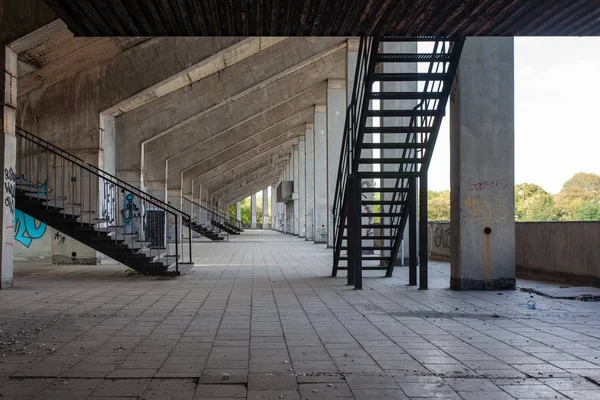 Ein Schöner Blick Auf Das Verlassene Strahov Stadion Prag — Stockfoto