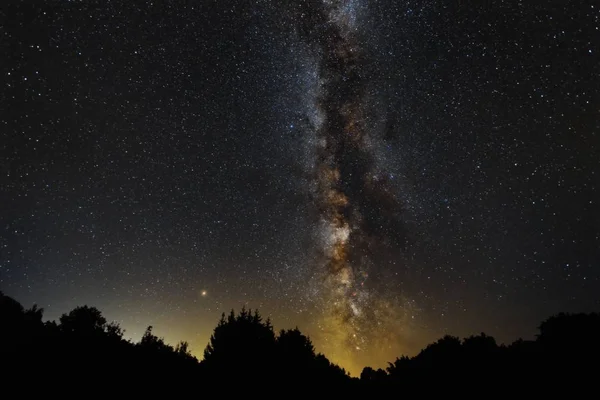 Beautiful Scenery Milky Way Mard Petrova Gora Croatia — Stock Photo, Image