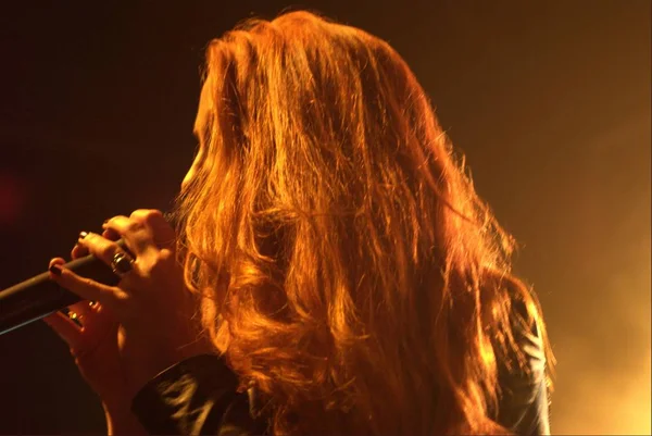 Bristol Велика Британія Nov 2015 Голландський Симфо Метал Гурт Epica — стокове фото