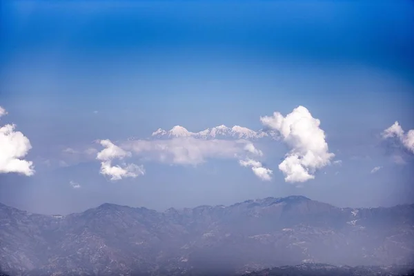 Bel Colpo Himalaya Mountains Nepal Lontananza Con Cielo Blu Sullo — Foto Stock