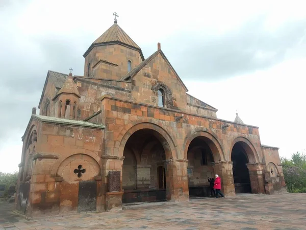 Colpo Basso Della Bella Chiesa San Gayane Catturata Armenia — Foto Stock