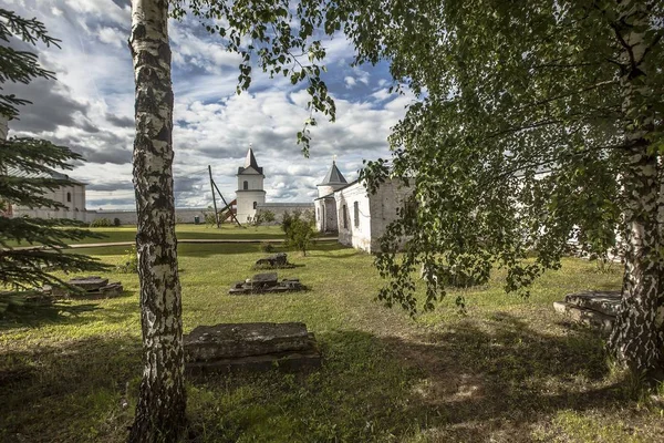 Beautiful View Luzhetsky Monastery Ferapont Captured Mozhaisk Russia — Stock Photo, Image
