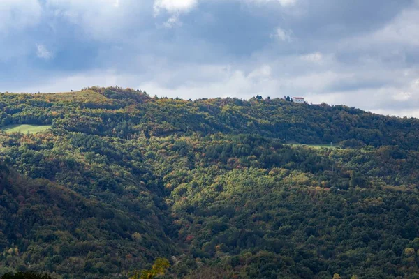 Alto Angolo Ripresa Del Bellissimo Paesaggio Istria Croazia — Foto Stock