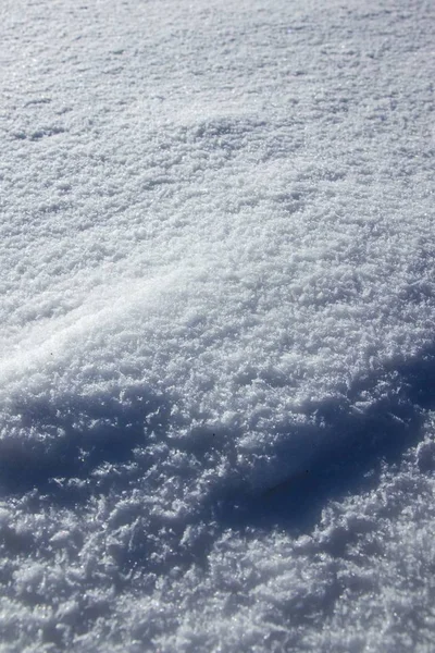 Hög Vinkel Skott Vackra Glödande Snö Texturer Renhet Koncept — Stockfoto