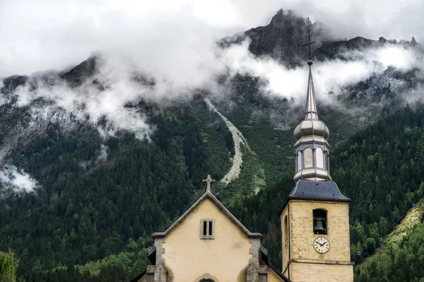 Yağmurlu Bir Günde Bile Fransız Alplerinde Yakalanacak Büyük Bir Güzellik — Stok fotoğraf