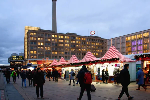 Alexanderplatz Mercado de Navidad — Foto de Stock