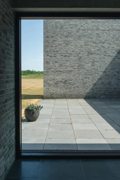 Vertical Shot Building Captured Another Building Ringsted Denmark — Stock Photo, Image