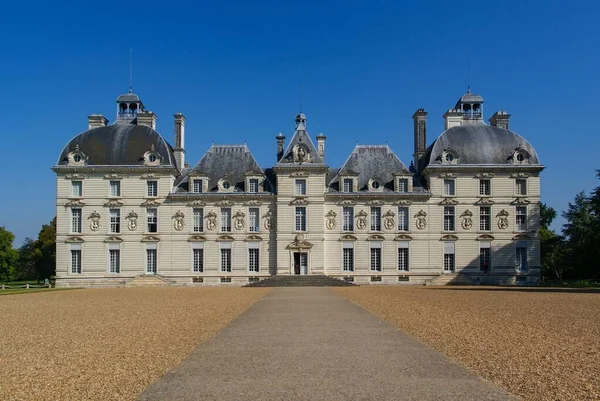 Famoso Castillo Histórico Cheverny Rodeado Jardín Verde Francia — Foto de Stock