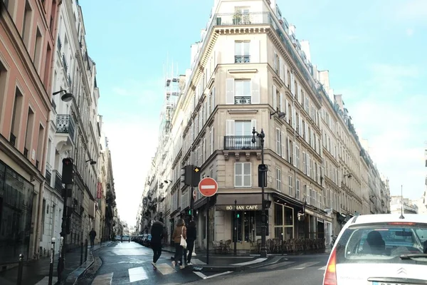 Street Corner Paris — 图库照片