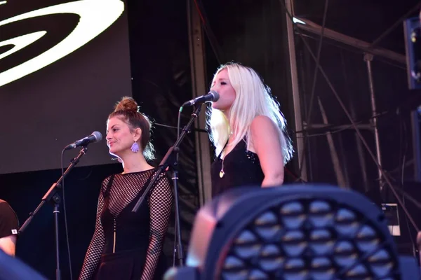 Goldie e artisti di supporto si esibiscono al Downs festival di Bristol, Inghilterra. settembre 2018 . — Foto Stock