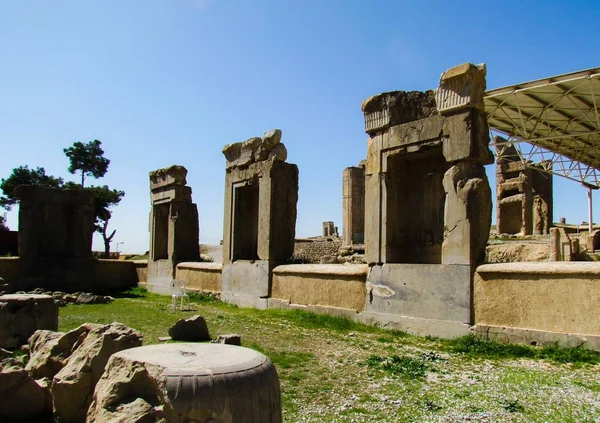 Piękny Widok Pozostałe Zamki Persepolis Zdobyte Shiraz Iran — Zdjęcie stockowe