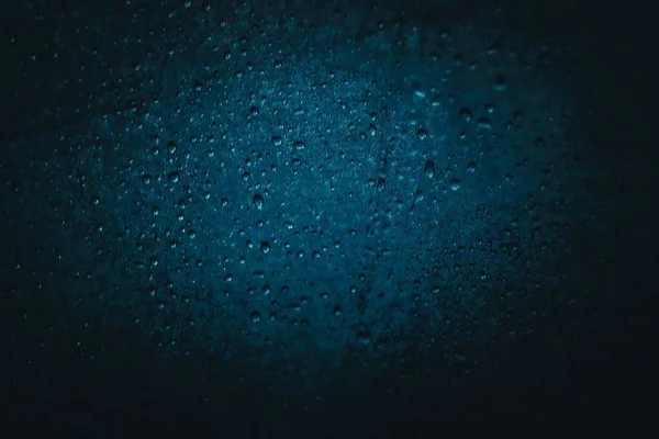 Uno Sfondo Blu Con Gocce Acqua Perfette Contenuti Neutri — Foto Stock