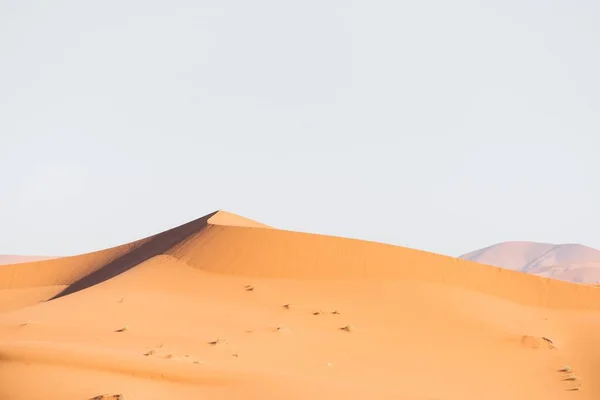 Prachtige Zandduinen Erg Chebbi Woestijn Marokko Afrika — Stockfoto