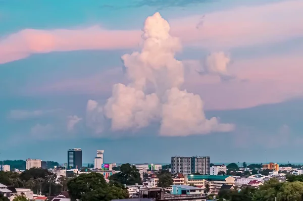 Cloud Smoke Coming Out Urban Part Phuket Island Thailand — 스톡 사진