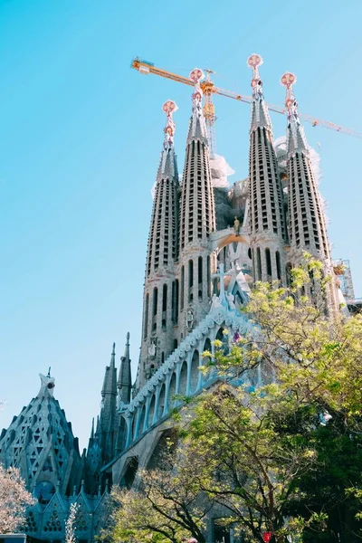 Кафедральный собор Святого Семейства в Барселоне, Испания — стоковое фото