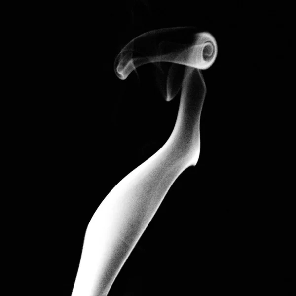 Still life photography shot of smoke against a black background - great for a cool background — Stock Photo, Image