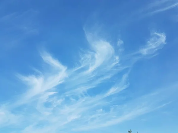 Cielo hermoso con nubes - ideal para un fondo de pantalla o fondo fresco — Foto de Stock