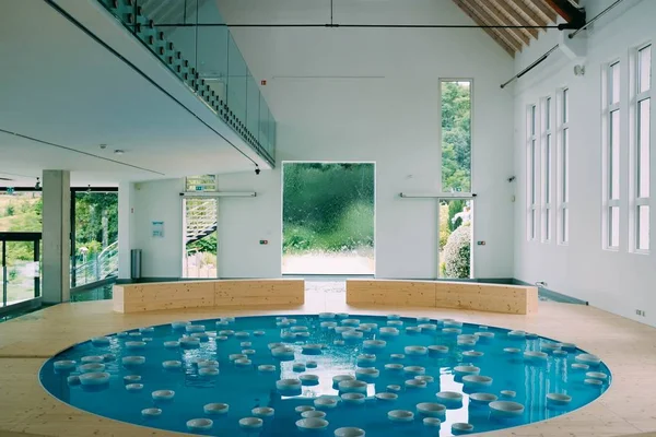 Cool pool room with comfortable minimalistic interior perfect for a relaxing day