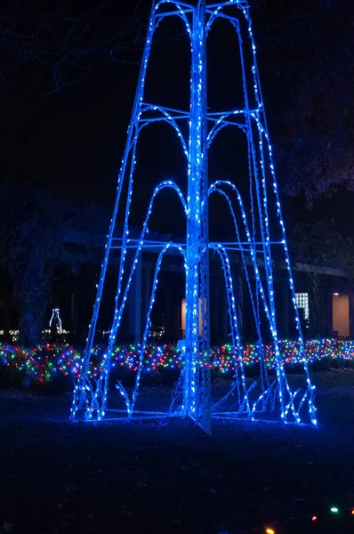 Luzes de Natal no Jardim Zoológico de Detroit 24 / 11 / 2017 — Fotografia de Stock