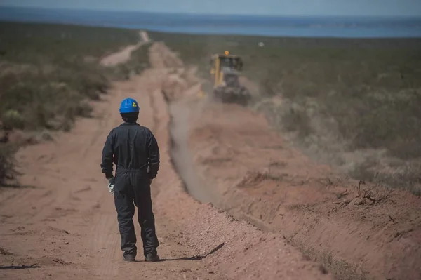 Vaca Muerta Argentina Nov 2015 아르헨티나 Vaca Muerta Oil Field — 스톡 사진