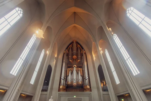 아이슬란드의 레이캬비크 루터교 교회의 — 스톡 사진
