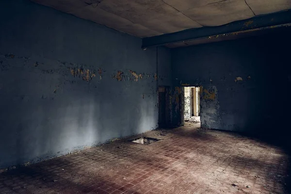 Plano Interior Edificio Viejo Deteriorándose Con Tiempo —  Fotos de Stock