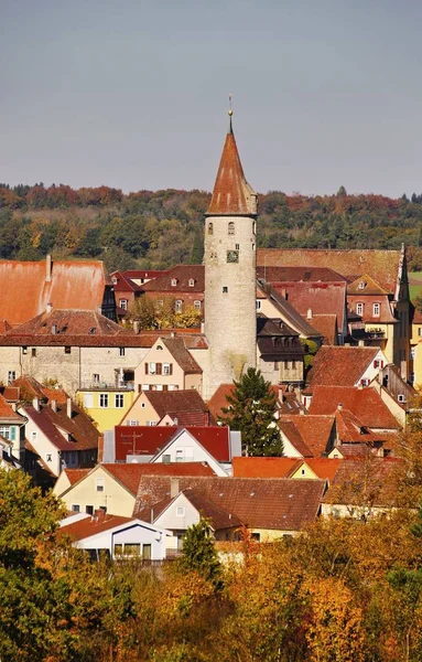 Eine Vertikale Aufnahme Schöner Historischer Gebäude Kirchberg Der Jagst — Stockfoto