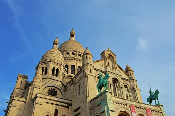 Μεγαλοπρεπής Και Όμορφη Εκκλησία Sacre Coeur Παρίσι Γαλλία Ευρώπη — Φωτογραφία Αρχείου