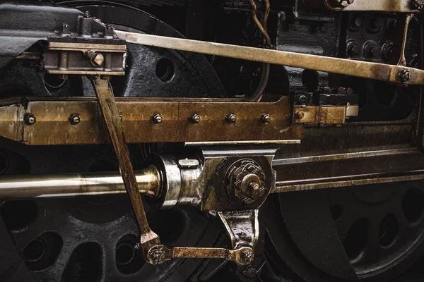 Closeup Dirty Rusty Railroad Wagon Sunlight — Stock Photo, Image